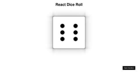 React dice roll. .  ...