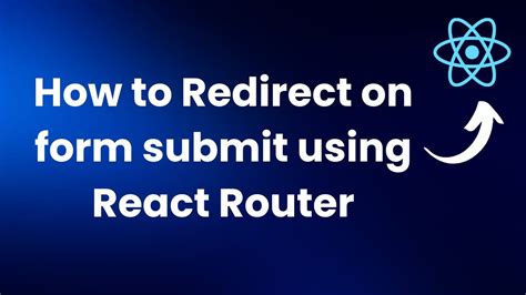 React form submit without redirect.  So after my form is submitted you...