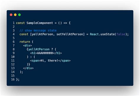 React if else in render.  Here's an example of what you could do using inline...