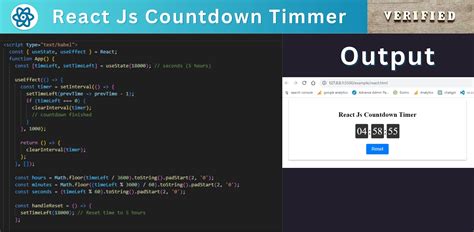 React interval slider. .  Here we have implemented React JS Timer different time...