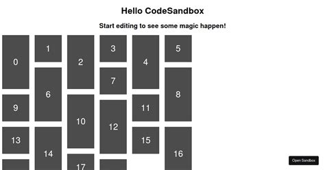 React masonry grid.  The library handles the layout logic through direct DOM manipulation an...