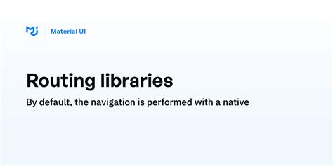 React mui link.  Navigation Routing libraries By default, the navigation is perform...