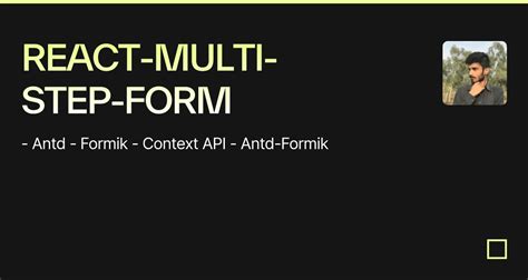 React multi step form npm. 0, last published: 2 months ago. 4.  The interesting...