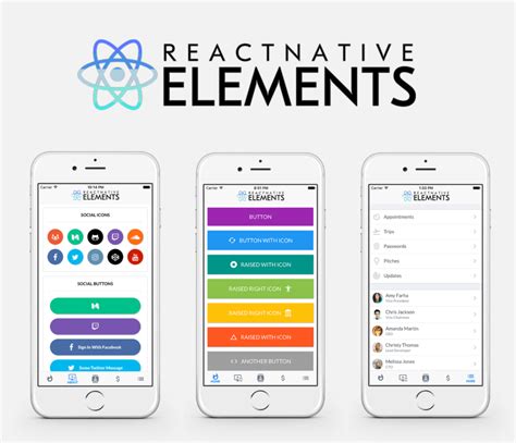 React native elements ui kit.  There are many great ui components made by...