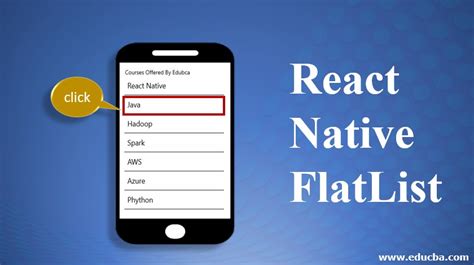 React native flatlist tutorial.  It efficiently renders only the visible items to provi...