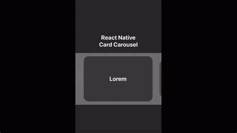 React native horizontal scroll cards.  The article delves into the creation of carousels within...