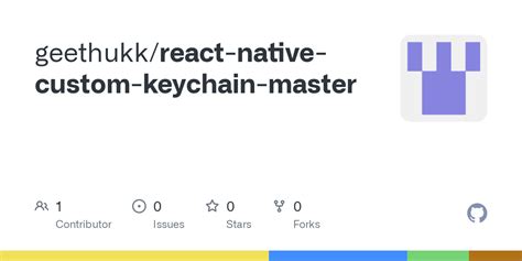 React native keychain github. 0. 2.  Follow the instructions in the "React Native ...