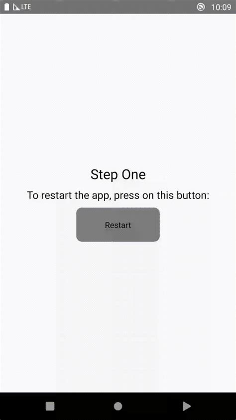 React native reload page.  react-native link react-native-restart or npm ...