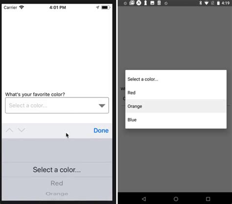 React native select. .  A customizable React Native modal dropdown picker component that lets...