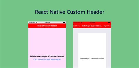 React navigation custom header component.  200+ free, copy-paste componen...