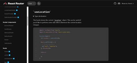 React router documentation.  Contribute to remix-run/react-router development by creating an ...