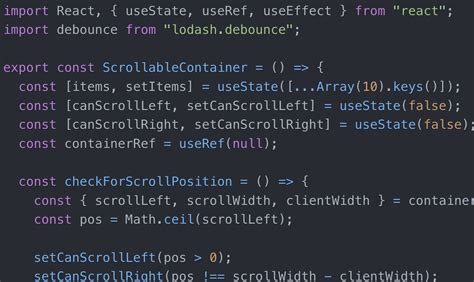 React scrollable container.  May 3, 2019 · Managing a scrollable container with React...
