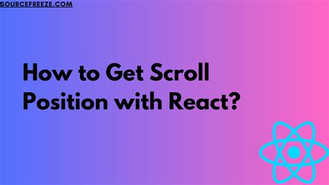 React set scroll position.  Designed for How to maintain state and scroll positio...
