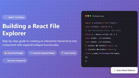 React tree.  3 days ago · Learn how to build a robust React file explorer comp...