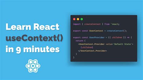React usecontext demo.  Ideal for beginners.  Jun 20, 2025 · Learn how the react useConte...