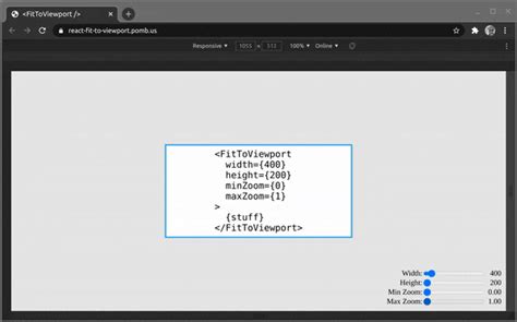 React viewport. .  ...