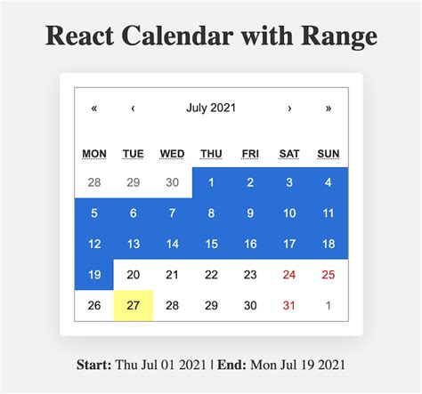 ReactCalendar Build and customize a simple calendar LogRocket Blog