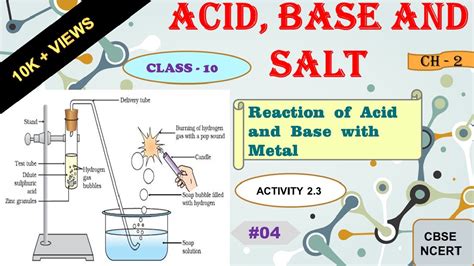 Reaction of Acid and Base with Metal Activity Acid Base and Salt