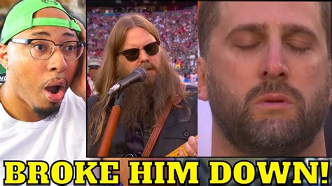 Reacting to Stapleton’s moving performance – which lasted two minutes and one second – on Sunday night, another fan said: “Chris Stapleton needs to sing the National Anthem every year at .... 