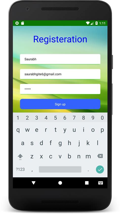 Reactnative Fetch POST request registration form