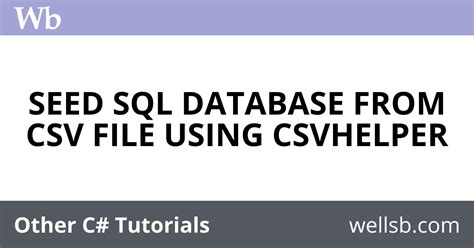 Read CSV File in using CsvHelper C Tutorials Blog