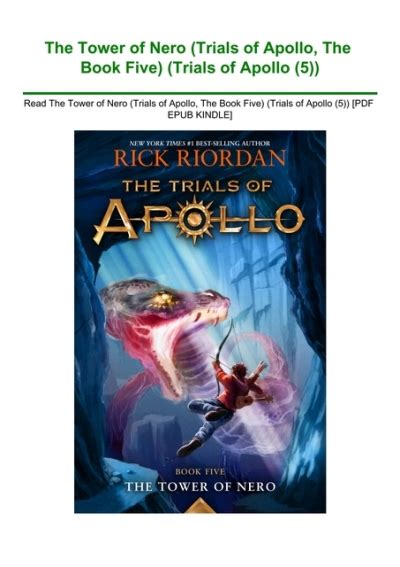 Read Download The Tower Of Nero Trials Of Apollo Book Five PDF – PDF …