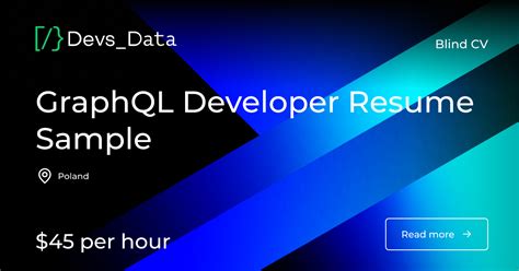 Read Guide and Build Your Resume for GraphQL Developer in …
