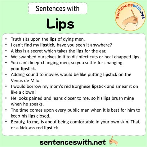 Read My Lips Game Sentences