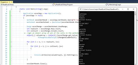 Read XLS using C# with Bytescout Spreadsheet SDK