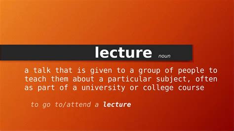 Read a lecture Definition & Meaning Dictionary.com