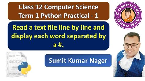 Read a text file line by line and display each word separated by a