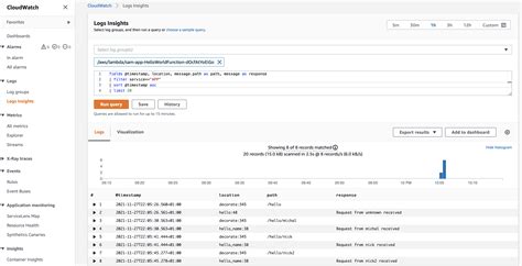 Read cloudwatch logs from lambda python.  Dec 8, 2019 · While, it write...