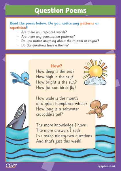 Read the poem and answer the questions Exercise and answer the