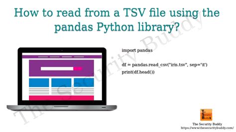 Read tsv pandas.  It reads the entire file into In this article, using two d...