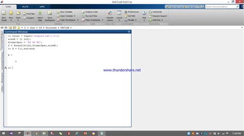 Read txt file as matrix MATLAB YouTube