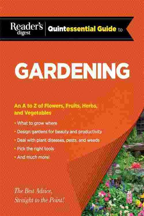 Readers digest quintessential guide to gardening by editors at readers digest. - Motorcycle oil filter cross reference guide.