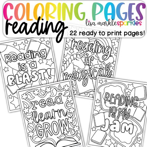 Reading Coloring Sheets