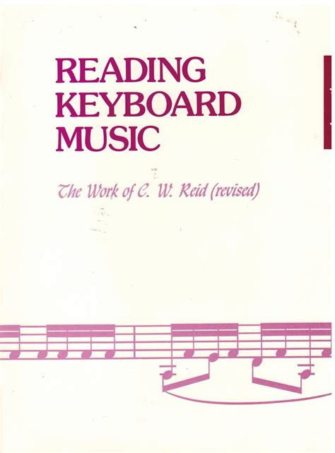 Reading Keyboard Music ,the work of C.W. Reid (revised) SET of 3 ...