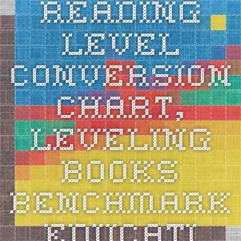 Reading Level Conversion Chart, Leveling Books Benchmark Education