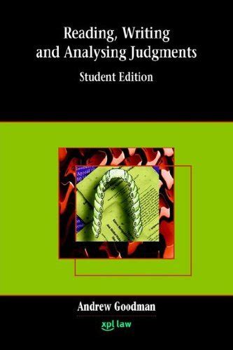 Reading Writing And Analysing Judgments