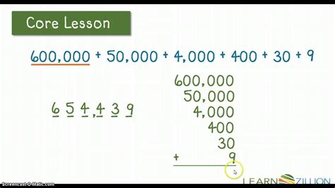 Reading and Writing Numbers in Numeric Form (M.4.NBT.2.A) YouTube