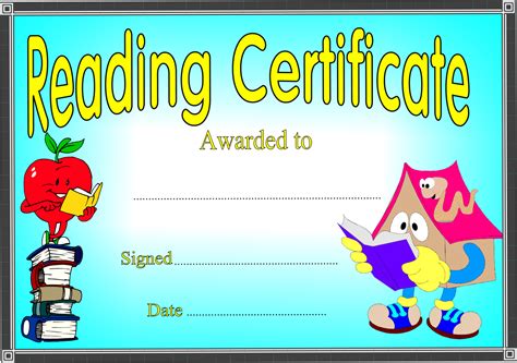 Reading award certificate maker. from 123 Certificates: These are great awards for reading specialists, librarians and elementary school teachers. Type over any text field to completely customize the certificate. Change the orientation, layout, font and borders to make the perfect certificate for your students.