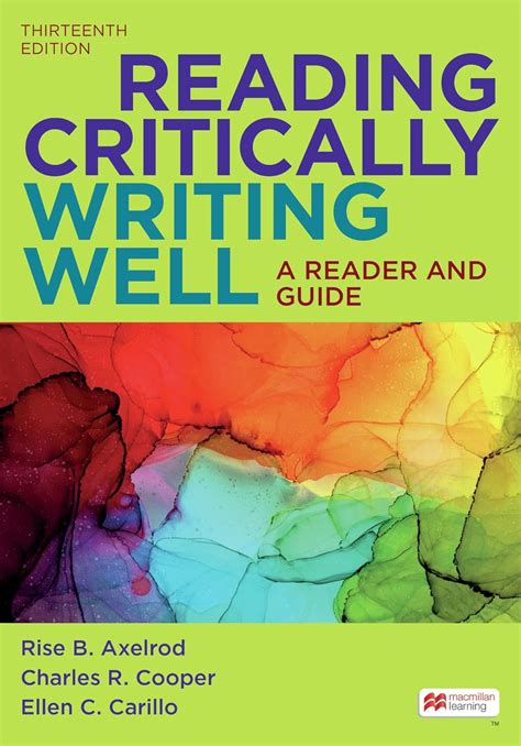 Reading critically writing well a reader and guide. - Dealing with cabin fever 3 bundle cabin fever guides.
