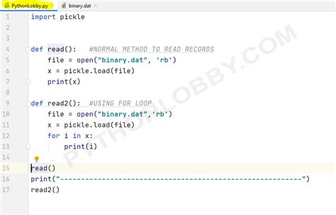 Reading data from Binary File in Python Programming