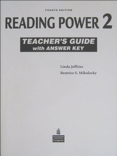 Reading power 2 teachers guide with answer key 4th edition. - El consejo de cultura superior, 1935-1943.