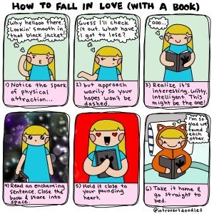 Reading rules Introvert doodles
