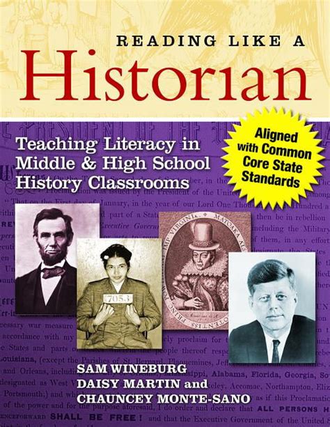 Read Reading Like A Historian Teaching Literacy In Middle And High School History Classroomsaligned With Common Core State Standards By Samuel S Wineburg