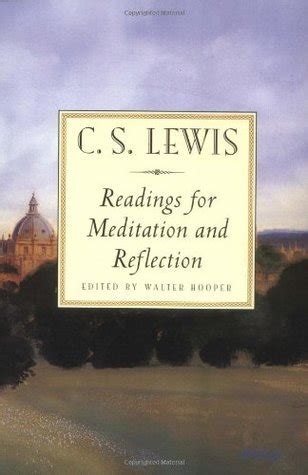 Download Readings For Meditation And Reflection By Cs Lewis