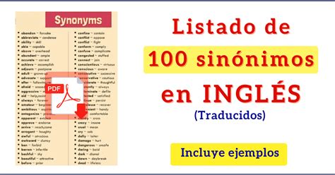 Ready Diccionario de sinónimos en inglés - inglés.com