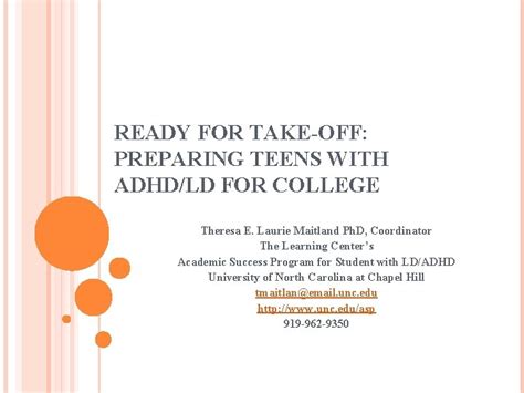 Full Download Ready For Takeoff Preparing Your Teen With Adhd Or Ld For College By Theresa E Laurie Maitland